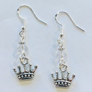 Crown Charm Earrings, Zeta Tau Alpha